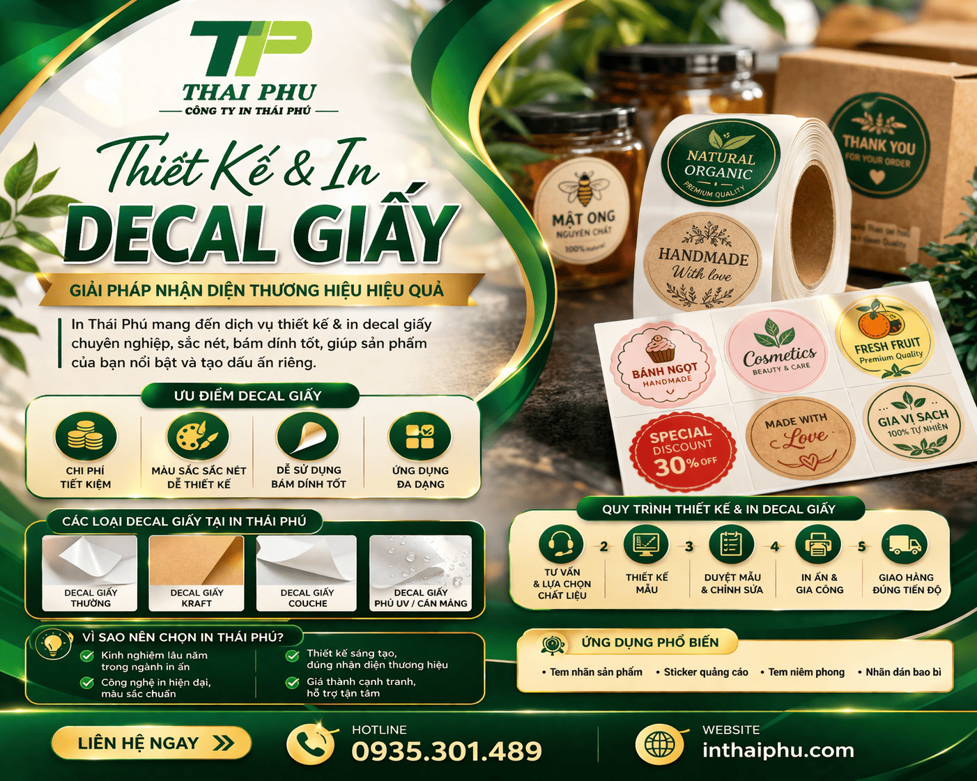 Thiết kế và in decal giấy