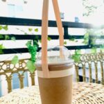 quai giấy xách ly cafe