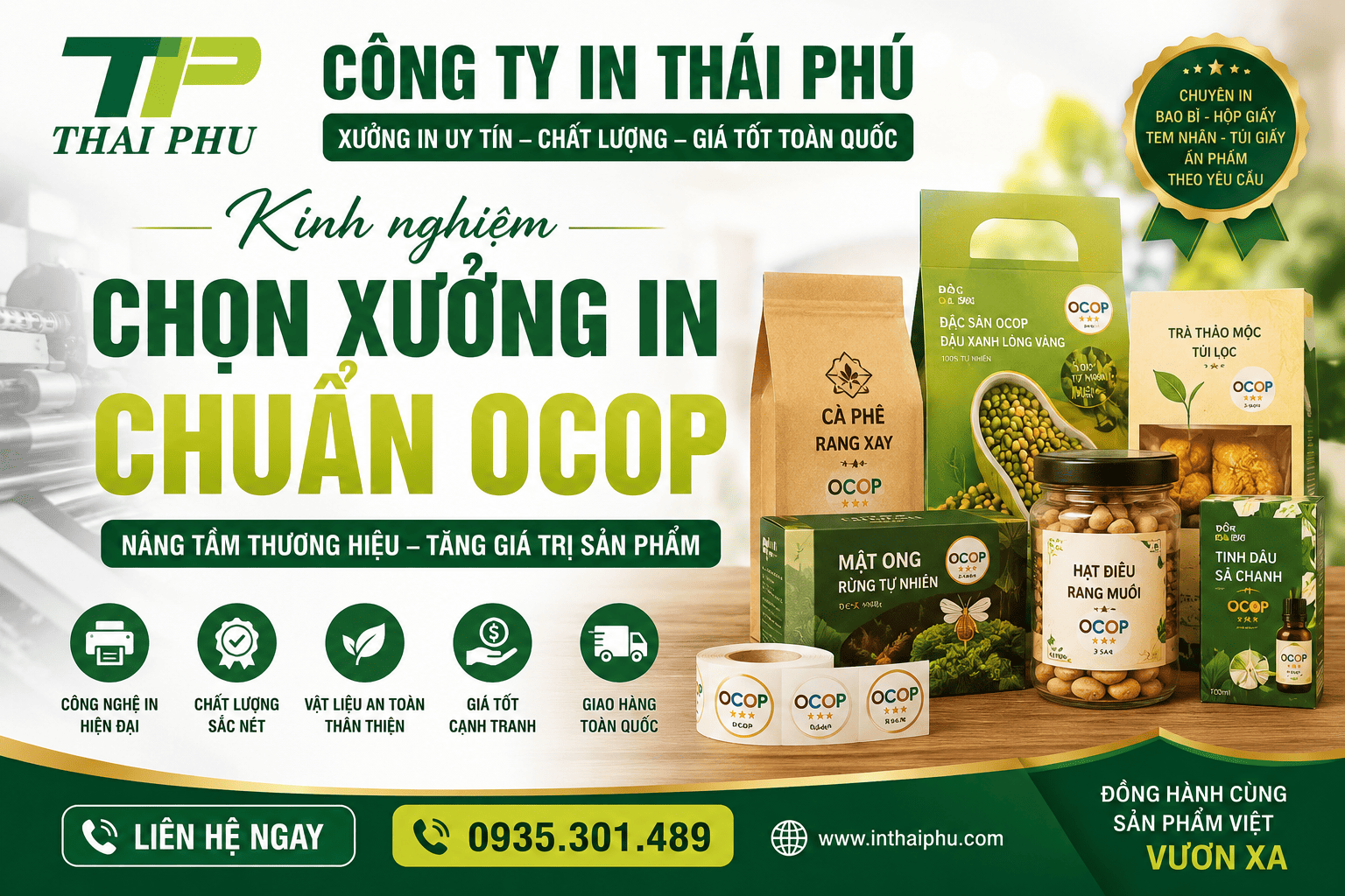 Kinh Nghiệm Chọn Xưởng In Uy Tín Chuẩn OCOP